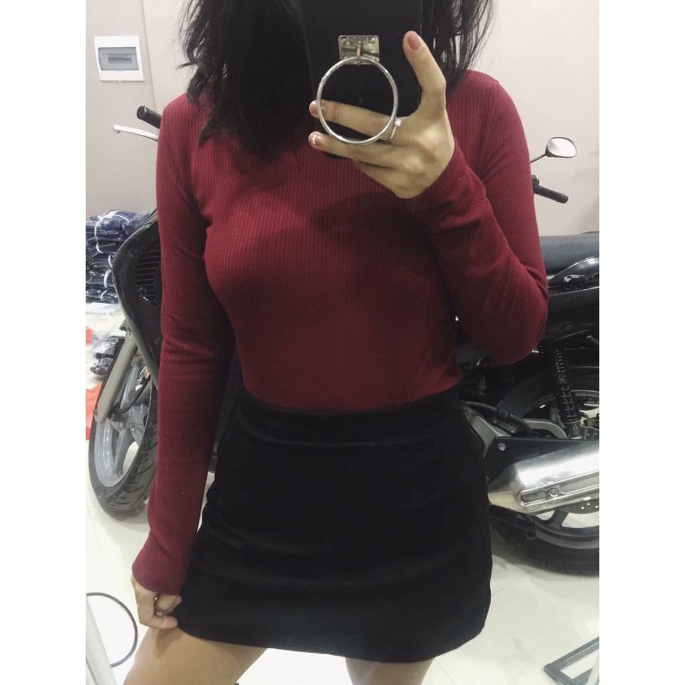 Áo len tăm cổ tròn VNXK