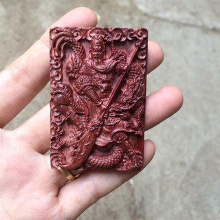 Mặt dây chuyền gỗ Trắc Quan Công múa Rồng