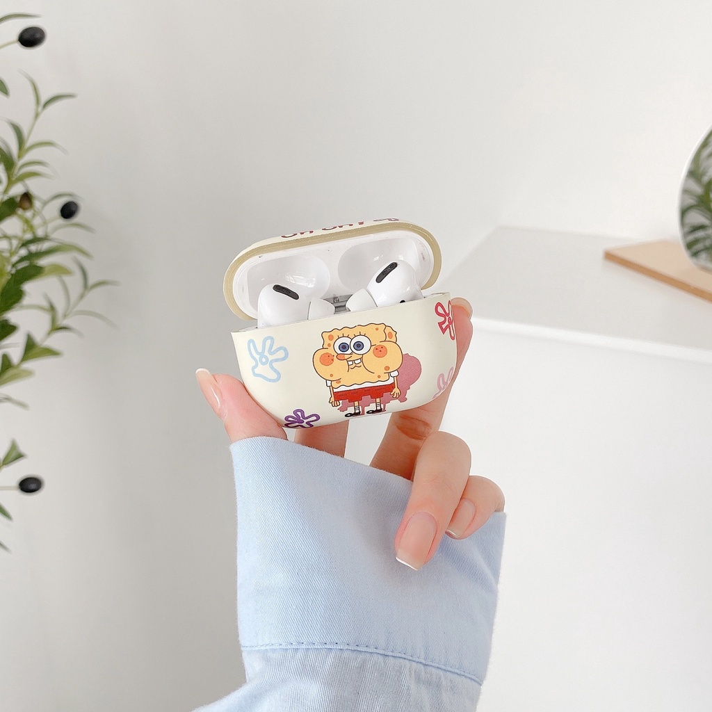 Vỏ bảo vệ hộp sạc tai nghe SPRISE silicon họa tiết hoạt hình đáng yêu thích hợp cho Airpod 1/2 / Pro/3