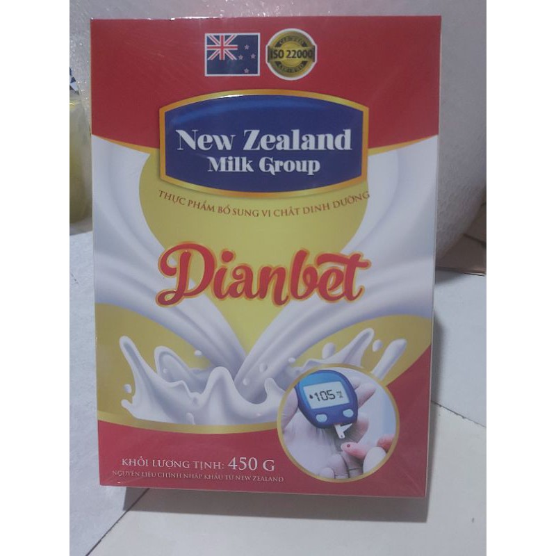 ( Tiểu đường)( Tăng khẫu trang)Sữa Bột New Zealand Milk Group Dianbet 
