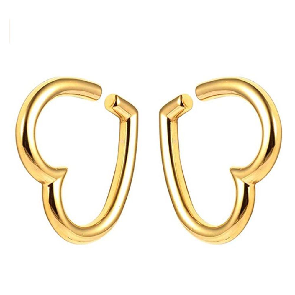 Khuyên Nong Tai Bằng Thép Không Gỉ Màu Đen Cá Tính