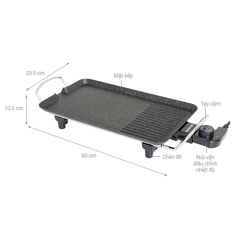 Bếp nướng điện Sunhouse SHD4607(cam kết chính hãng )