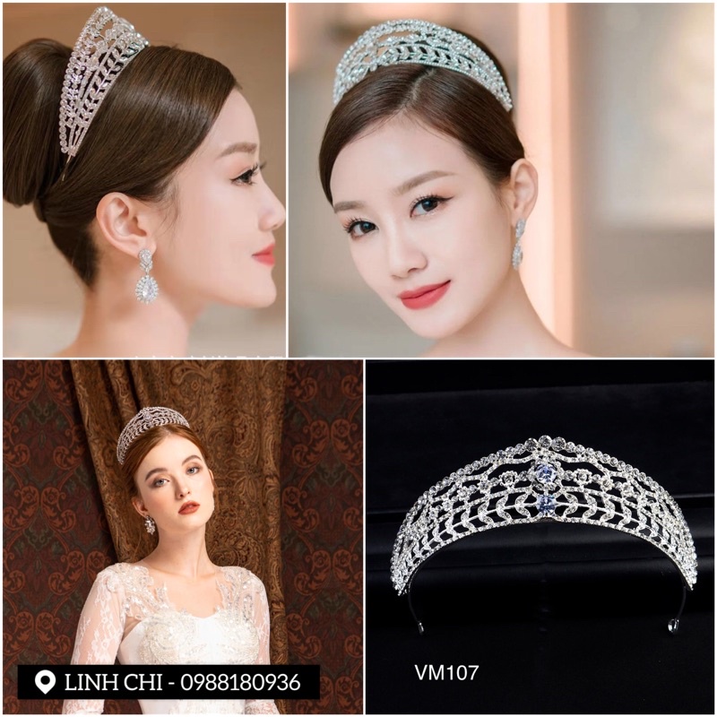 vương miện cô dâu ngày cưới