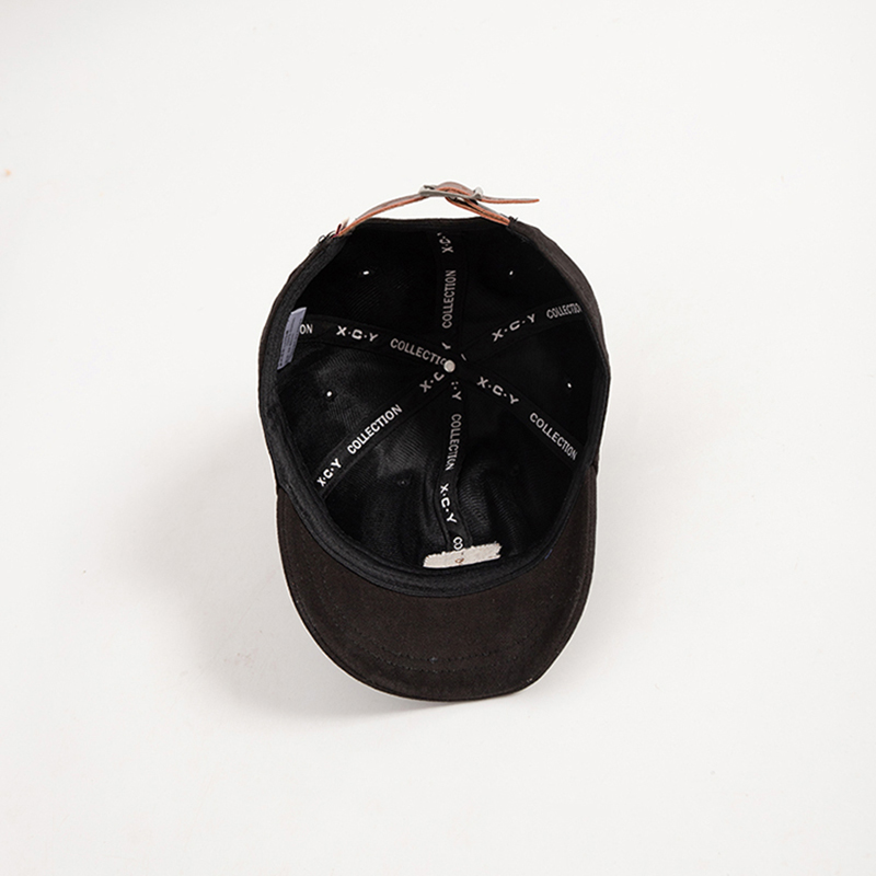 Mũ Lưỡi Trai Da Thêu Chữ Phong Cách Hàn Quốc Cho Cặp Đôi