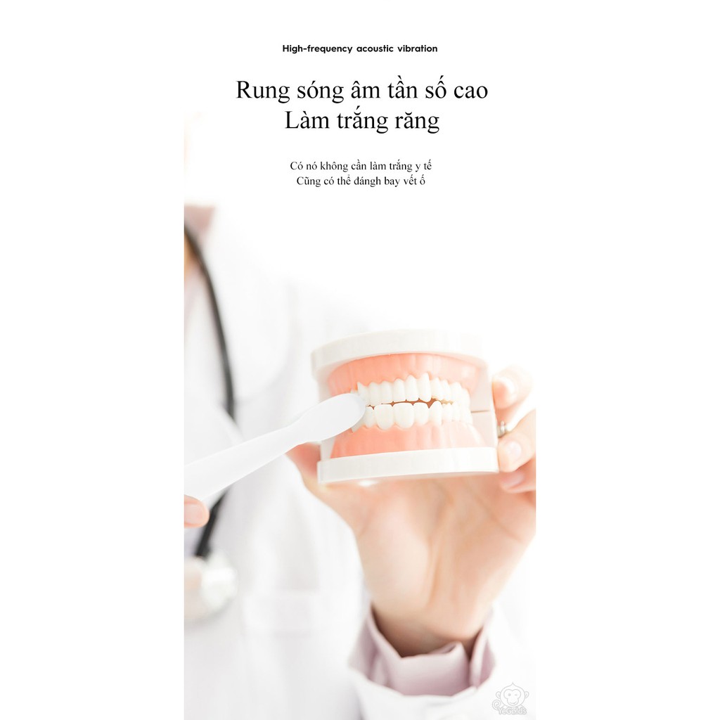 Bàn chải đánh răng điện sóng âm pin sạc Level 5 Nursing PH-201 - HanruiOffical