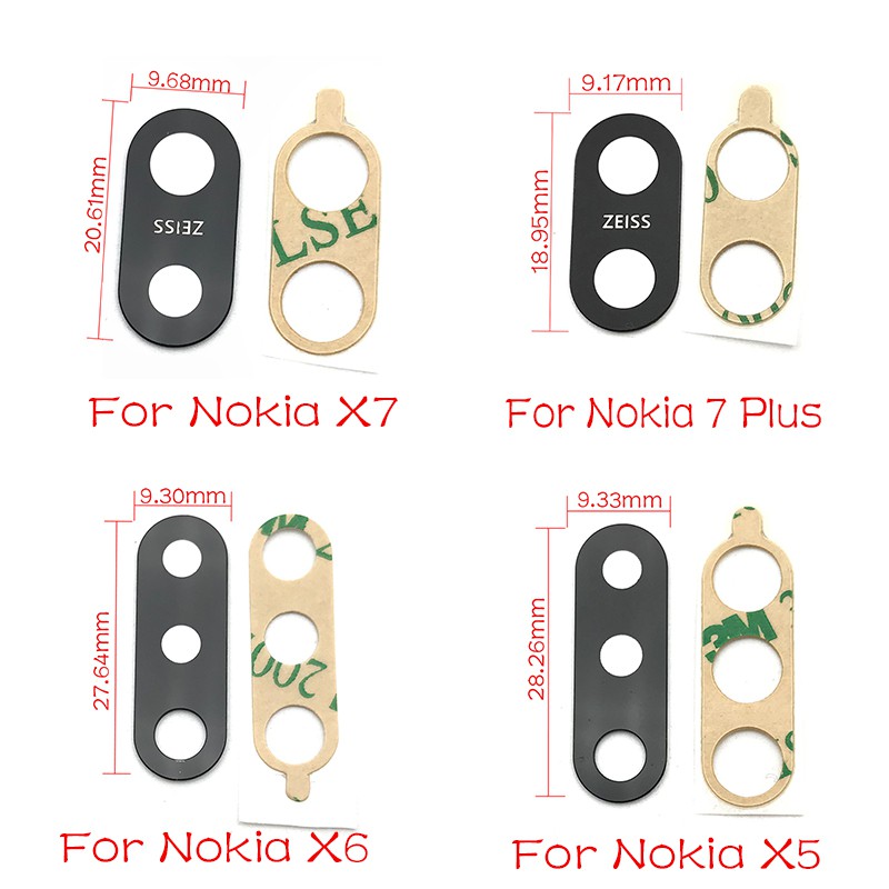 Set 2 Miếng Dán Bảo Vệ Camera Sau Điện Thoại Nokia 5 6 8 7 Plus X5 X6 X7