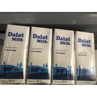 SỮA TƯƠI TIỆT TRÙNG ĐÀ LẠT MILK 180ml/110ml ( có đường / ít đường/ không đường/ đủ mùi)