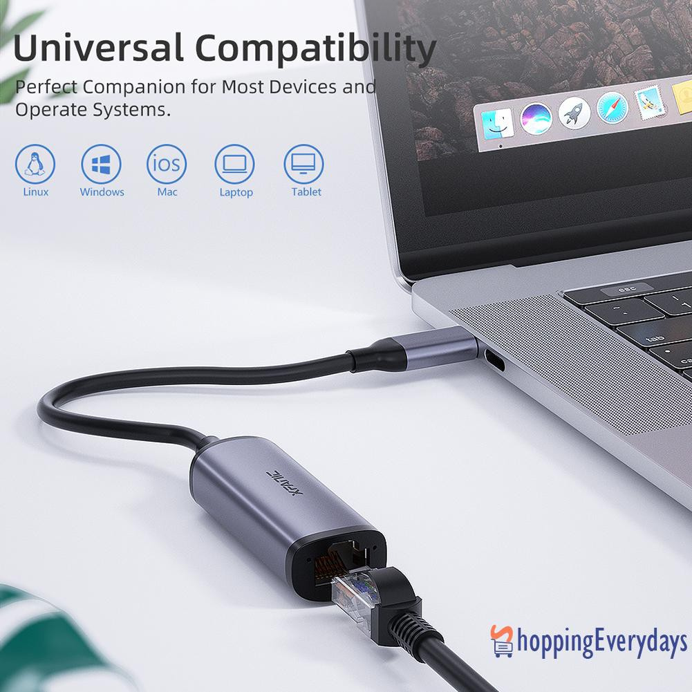 【sv】 USB C to Type-C Hub Ethernet Dock PD Charger Power Adapter for MacBook Pro