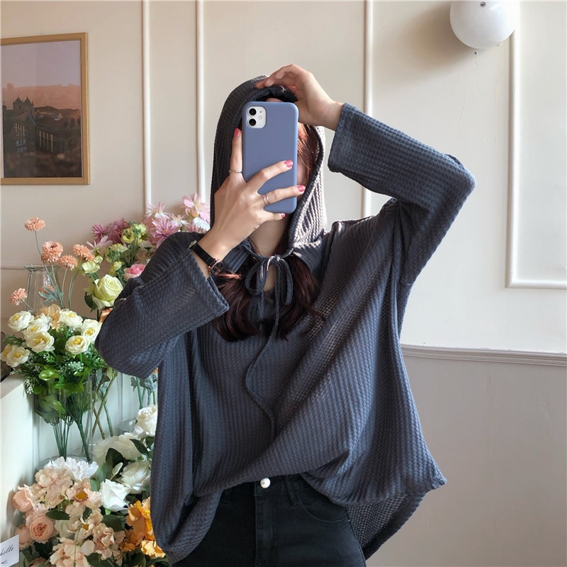 Áo Hoodies Tay Dài Phong Cách Hong Kong Thời Trang Mùa Thu Mới