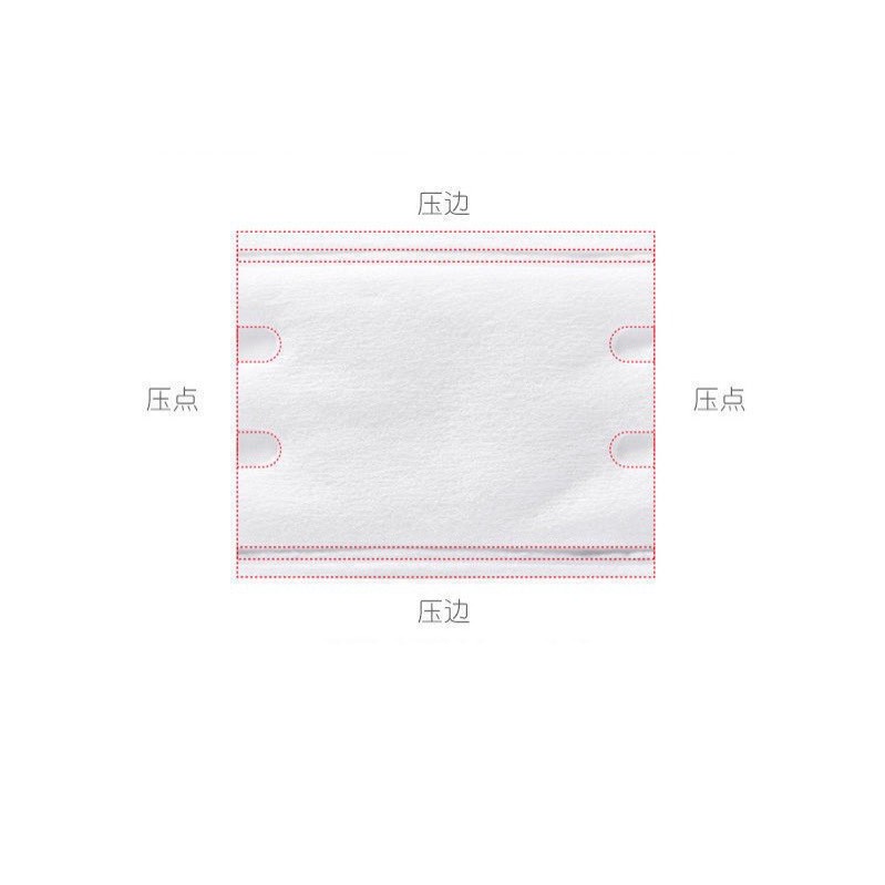 Bông Tẩy Trang 3 Lớp Cotton Pads 222 miếng có bo viền và 100% cotton