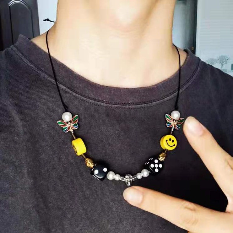 Dây Chuyền 22157 Mặt Hình Đầu Lâu/ Xúc Xắc Độc Đáo Cho Cặp Đôi