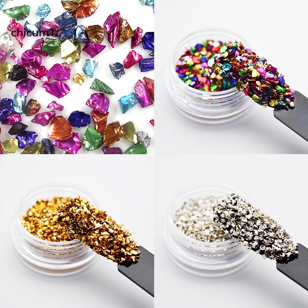 [Hàng mới về] Lọ đá sỏi 3D dùng cho trang trí móng nghệ thuật DIY