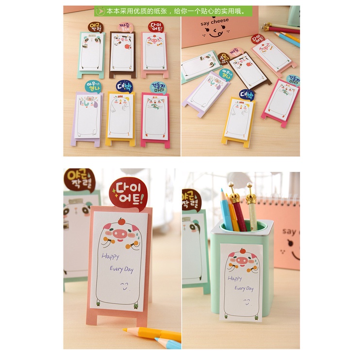 Giấy Ghi Chú Dán Ghi Chú Họa Tiết Dễ Thương Cho Học Sinh note