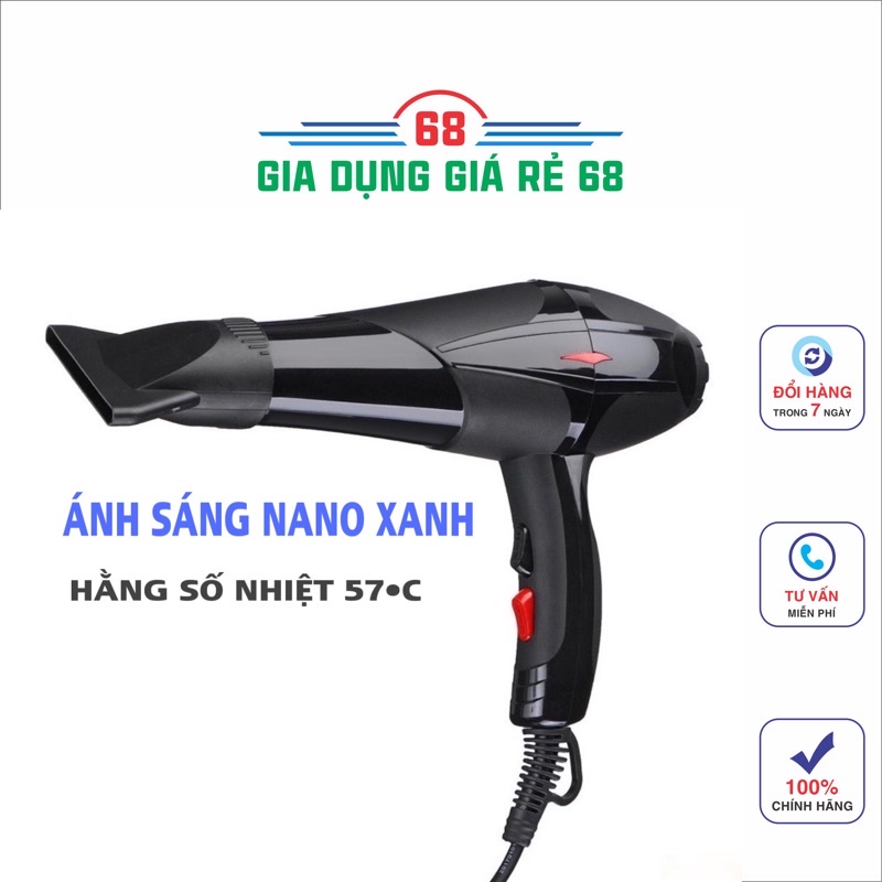 Máy Sấy Tóc 2 Chiều Công Suất Lớn 3500W--5528 (Cao Cấp Kèm 1 Đầu Thổi)