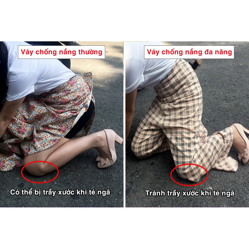 [Mã FAXANH55 giảm 10K đơn 50K] [FREE SHIP] Váy chống nắng dạng quần thời trang phong cách, che chắn đầy đủ, thoáng mát | BigBuy360 - bigbuy360.vn