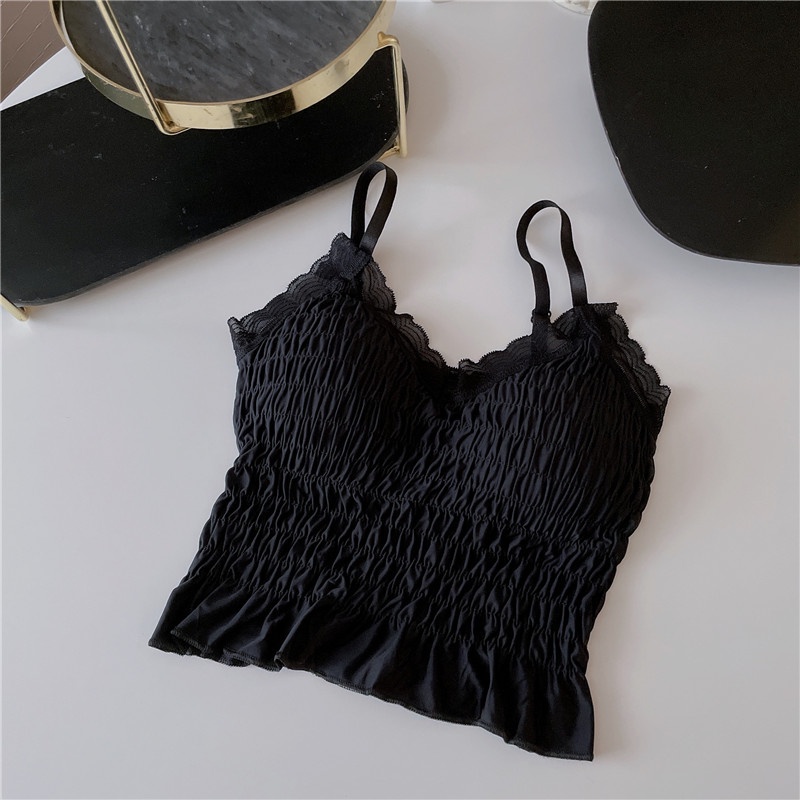 Áo lót ren hoa có mút nâng ngực quyến rũ cho nữ