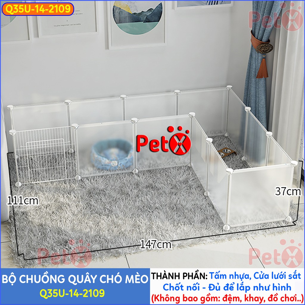 Quây chuồng chó mèo lắp ghép nuôi thú cưng sơn tĩnh điện giá rẻ-14