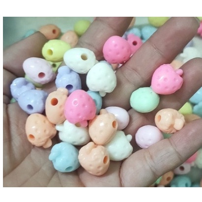 100gr hạt cườm nhựa màu - Nguyên liệu làm vòng tay, handmade