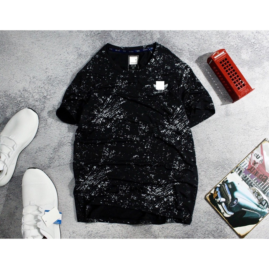 Áo Thun Nam Vảy Sơn 2 Màu Trắng Đen Phong Cách, Vải Thun Lạnh Co Dãn 4 Chiều | BigBuy360 - bigbuy360.vn