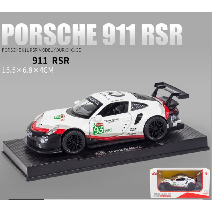 Mô hình siêu xe kim loại Porsche Racing 911 RSR Tỷ lệ 1:32