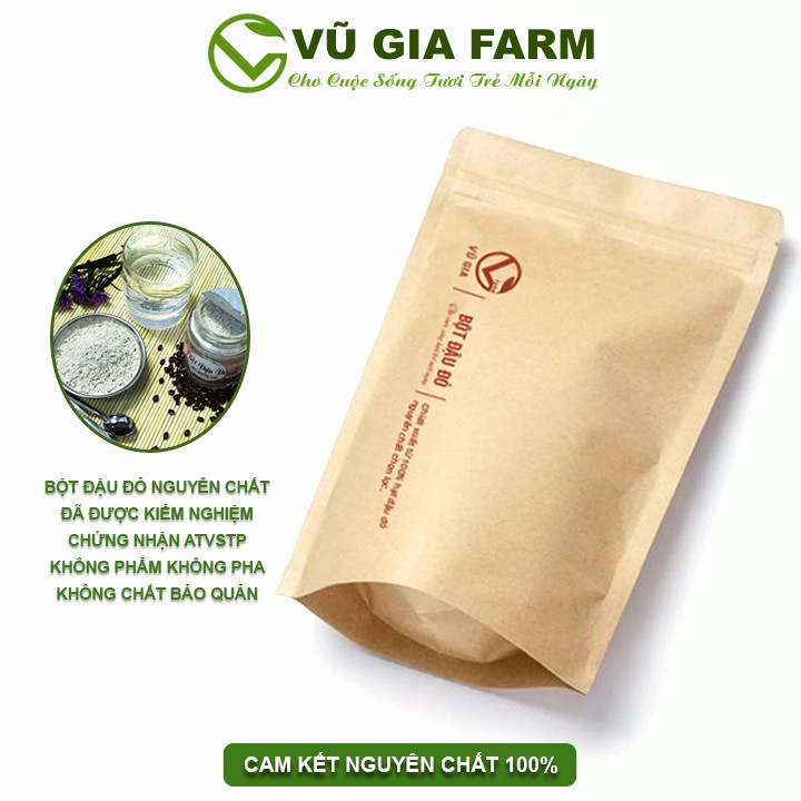 [Mã LTBAUAB14 giảm 7% đơn 99K] Bột Đậu Đỏ Nguyên Chất Vũ Gia (50g/túi) - Hỗ trợ làm đẹp dưỡng da