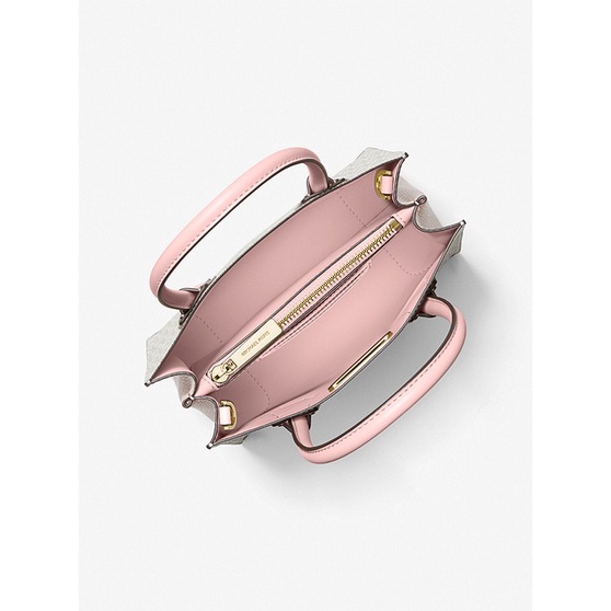 Túi Michael Kors Mercer Medium Logo and Leather Accordion Crossbody Bag