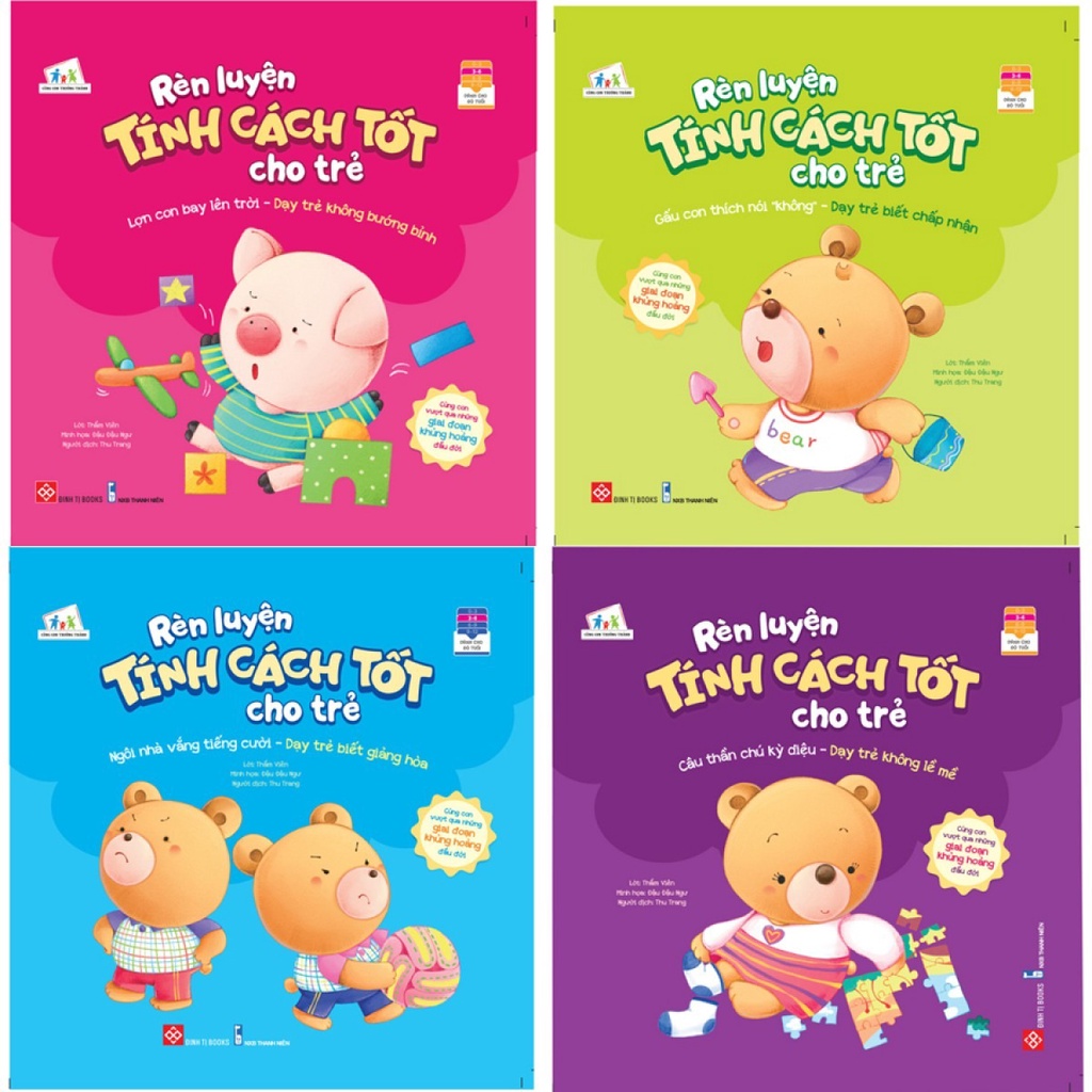 SÁCH - Rèn luyện tính cách tốt cho trẻ ( NHIỀU CHỦ ĐỀ )