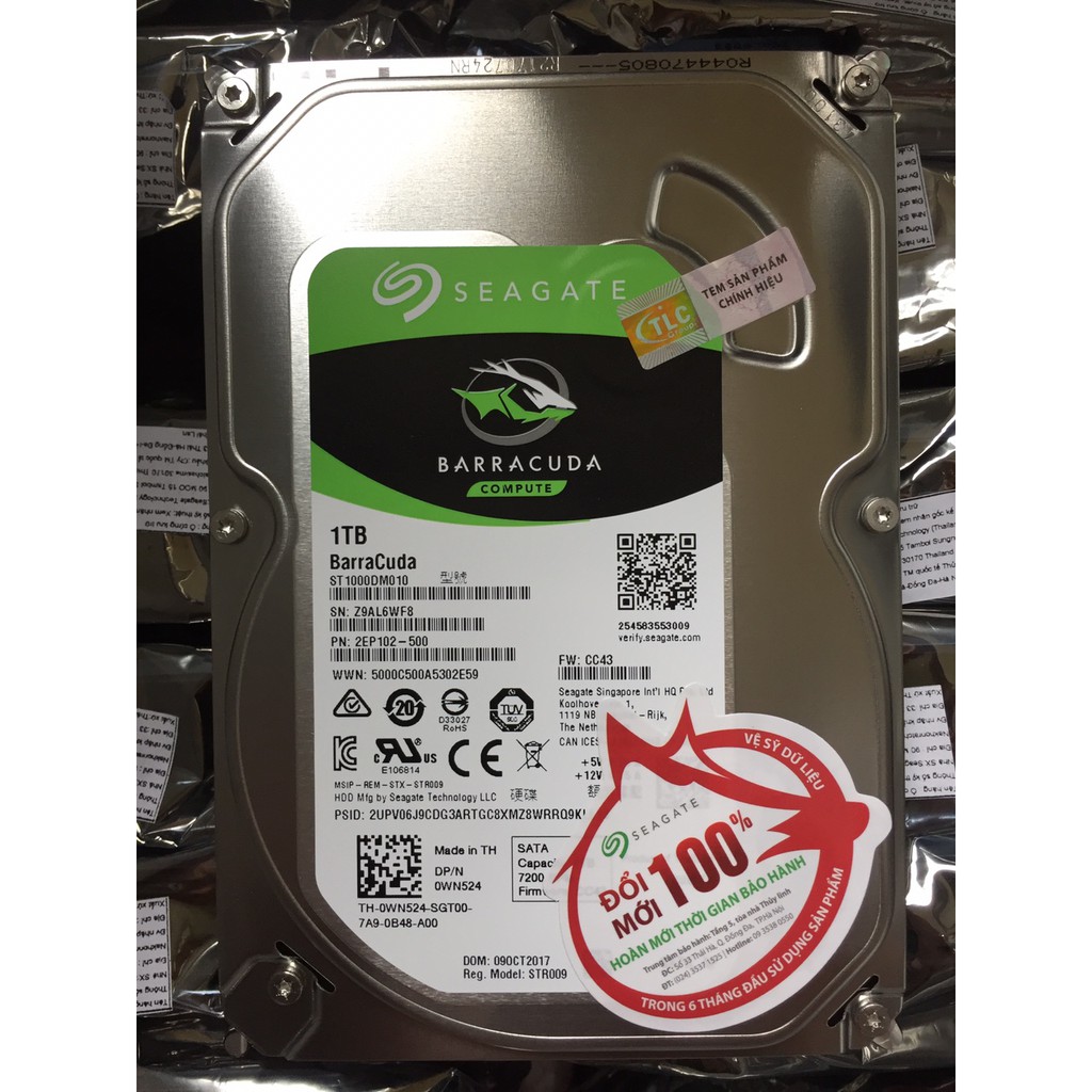 Ổ cứng Seagate Baracuda 1Tb Chính hãng