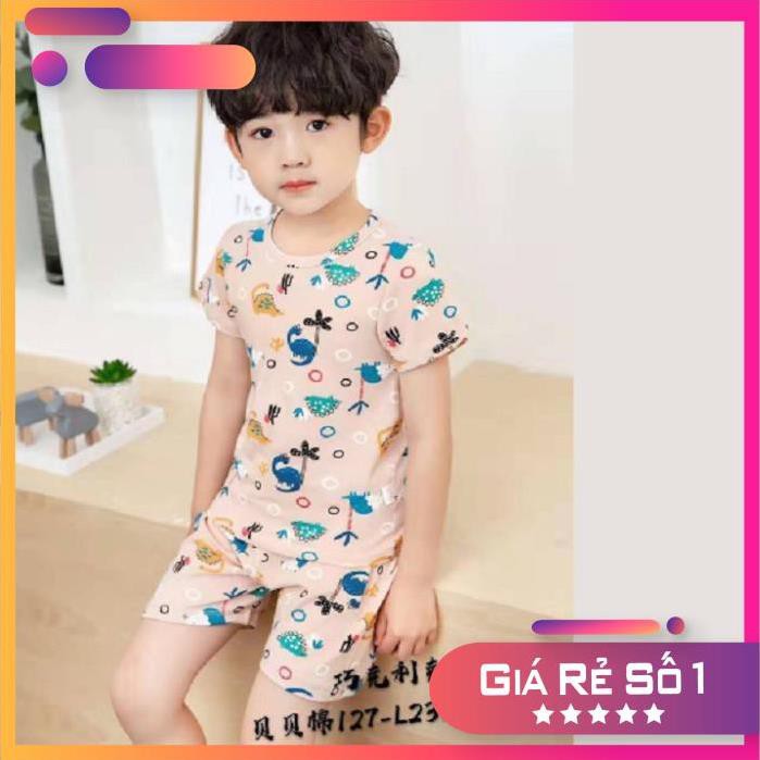 Quần áo trẻ em ⚡️ XẢ KHO ⚡️Bộ cotton mùa hè thấm hút mồ hôi họa tiết xuất hàn cao cấp cho bé từ 8 đến 16 kg