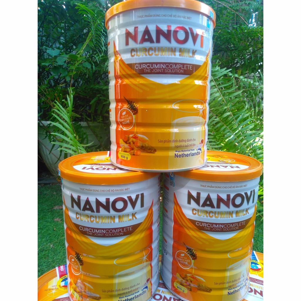 Sữa nghệ Nanovi [chính hãng] 900gr/hộp, date 2024