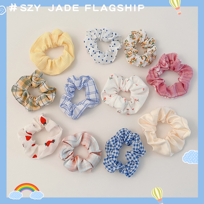 Set 5/9 Dây Buộc Tóc Họa Tiết Hoa Phong Cách Hàn Quốc 2022