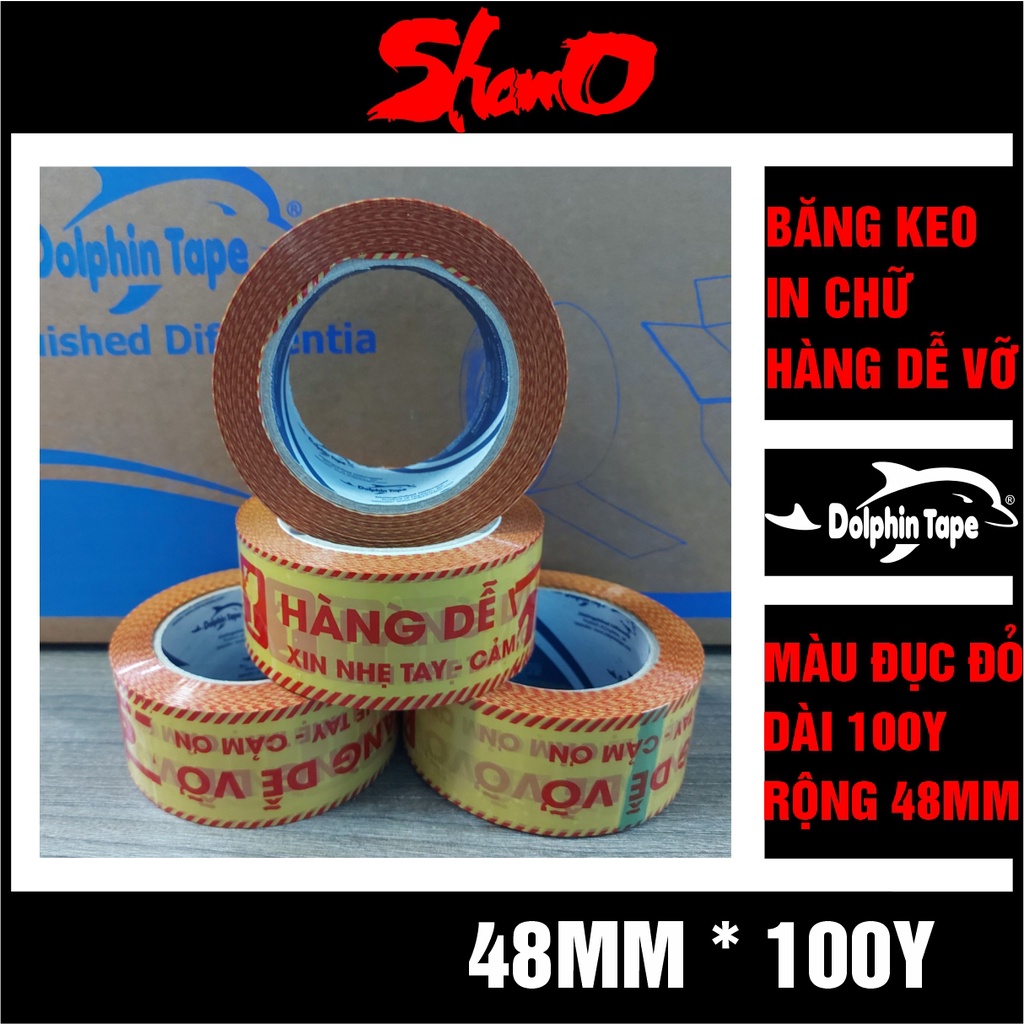 Băng keo HÀNG DỄ VỠ - XIN NHẸ TAY – CẢM ƠN  – Băng dính in chữ dùng trong niêm phong và ghi chú