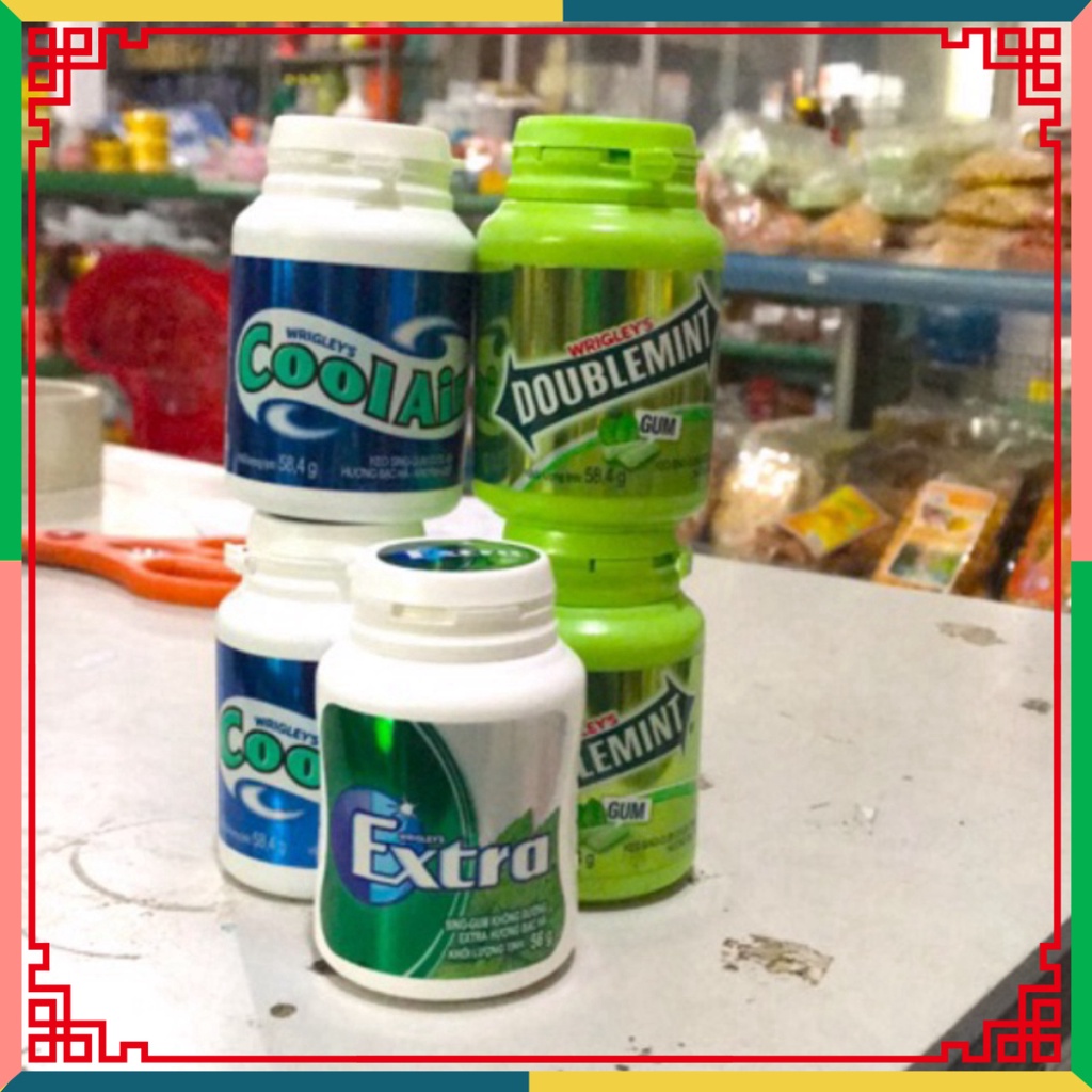 Kẹo sing-gum Doublemint Hương Bạc Hà Hũ 58,4g