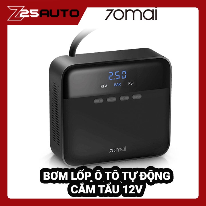 Bơm lốp xe ô tô 70mai tự động ngắt máy bơm lốp xe hơi cao cấp chính hãng