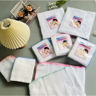 (Loại Đẹp) Sét 5 Khăn Xô Sữa Cho Bé Hãng Phú Đô 3 Lớp Dày Dặn Kích Thước 30x30 Cm