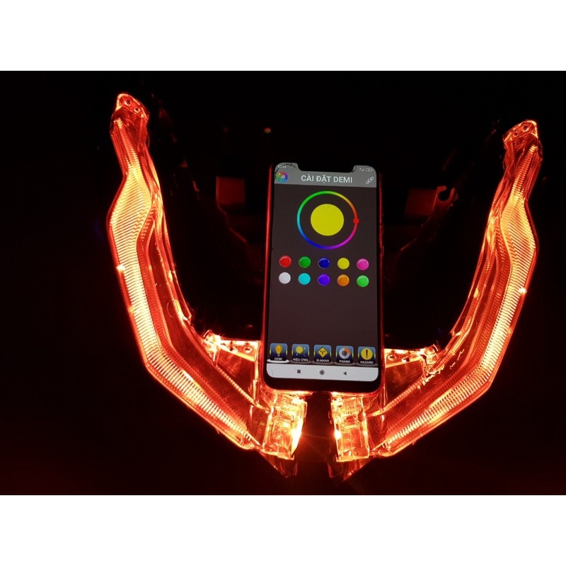 Audi Demi i8 hiệu ứng cho AB 2020 - bảng mạch chỉnh app 7 màu