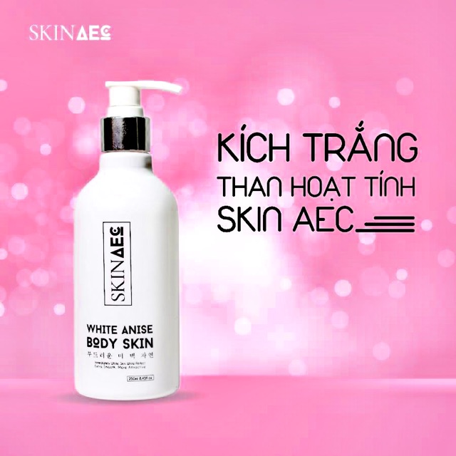 SỮA TẮM Ủ KÍCH TRẮNG THAN HOẠT TÍNH 1 BƯỚC SKINACE WHITE ANISE BODY SKIN | BigBuy360 - bigbuy360.vn