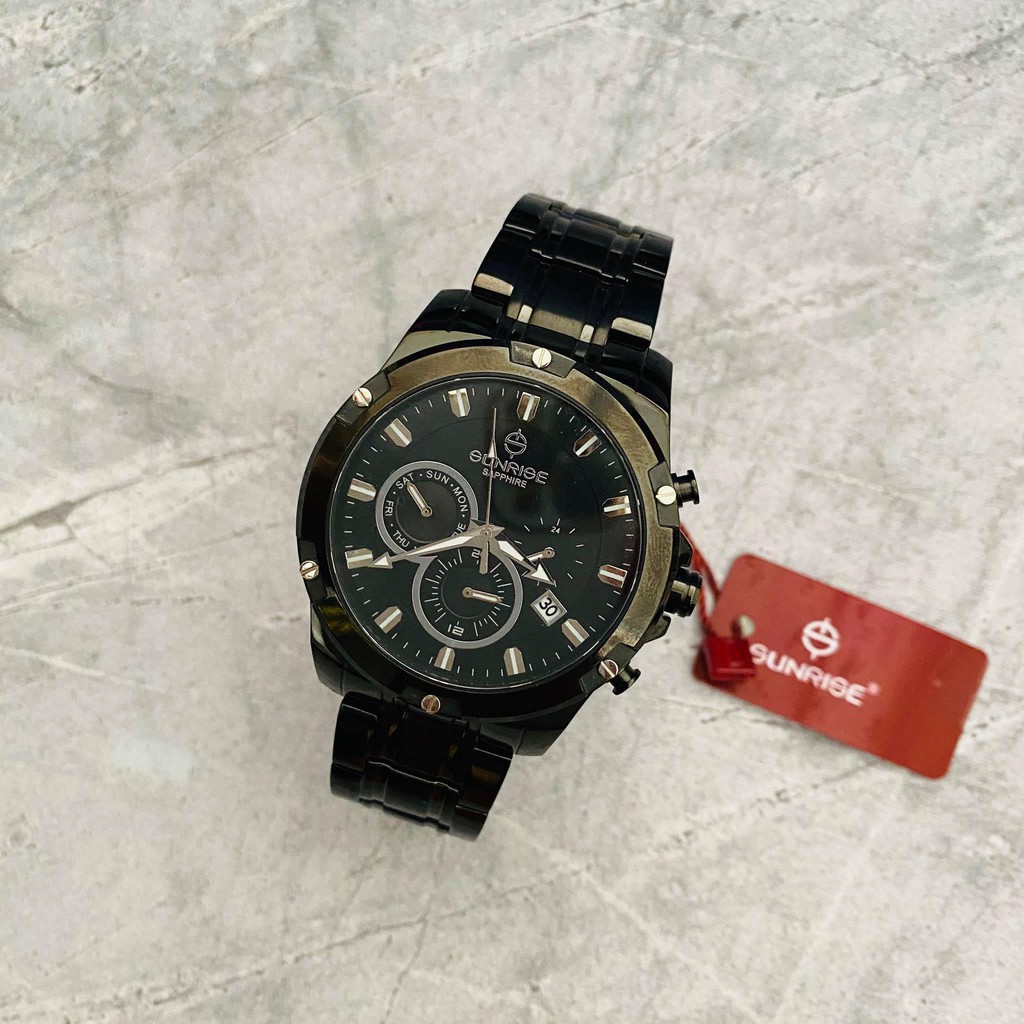 Đồng hồ Sunrise Nam chính hãng Nhật Bản M761SWA.DB.D - kính saphire chống trầy - Bảo
