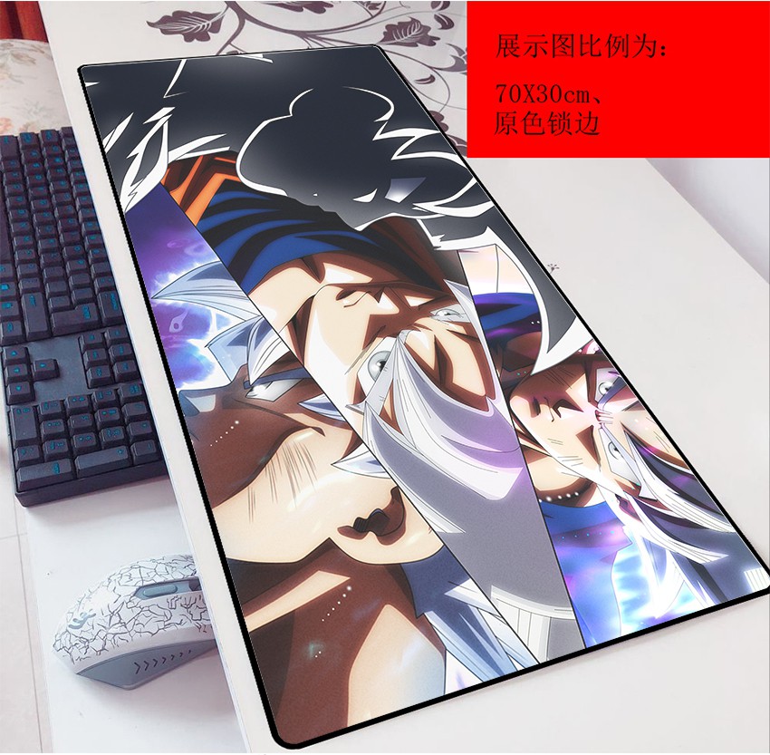 ♜☸♨Dragon Ball Mouse Pad Internet Cafe Gaming Slide Pad Anime Game Dragon Ball Super 70x30 Thicken Mouse Pad Super