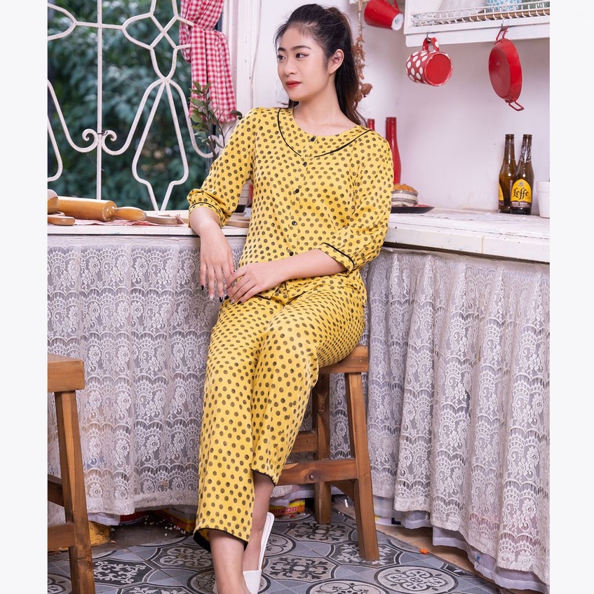 Bộ pijama 10021 - 10022 G9moza chất liệu thô Hàn