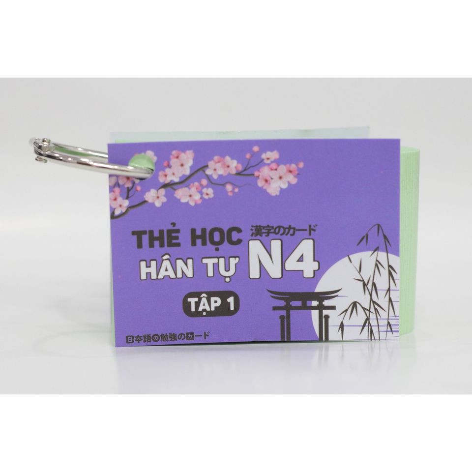 Thẻ Học Kanji Sơ Cấp N5, N4