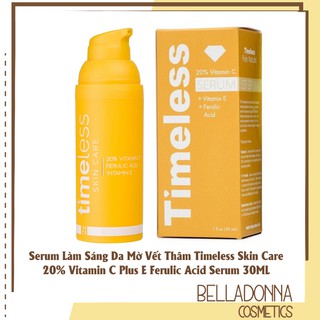 [DATE 2023] Serum Làm Sáng Da Mờ Vết Thâm Timeless Skin Care 20% Vitamin C Plus E Ferulic Acid Serum [mẫu mới]
