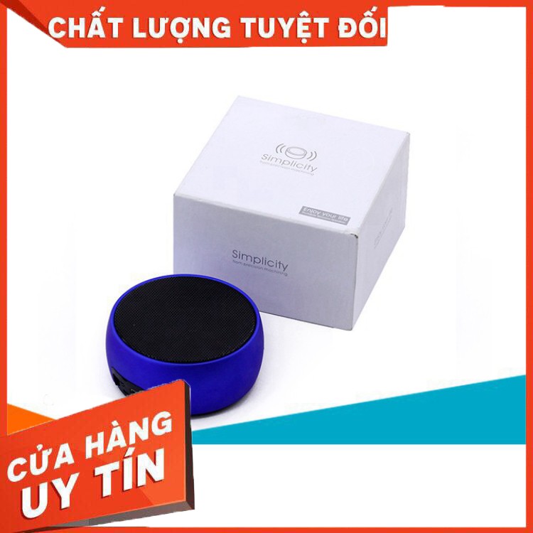 [CHẤT LƯỢNG SỐ 1]  Loa Bluetooth Simplicity BS01 BASS CỰC CHẮC Vỏ Kim Loại, Bass Hay, Có Móc Treo Tiện Lợi, Có Khe Cắm T