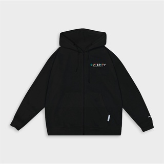 Áo Khoác Nỉ Mỏng Hoodie Zip Rainbow - ORP401 BLK