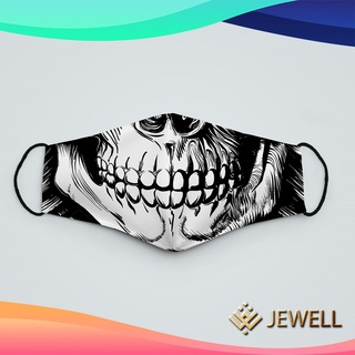 khẩu trang nam nữ độc lạ SKULLS_1175 JEWELL dây đeo mềm, đeo thoải mái, không đau tai,  thoáng khí