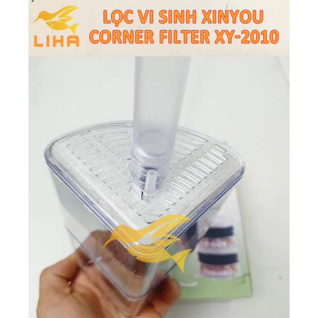 Lọc XY2010 Có Sẵn Vật Liệu Lọc - Lọc Góc Bể Thủy Sinh Cho Bể Cá