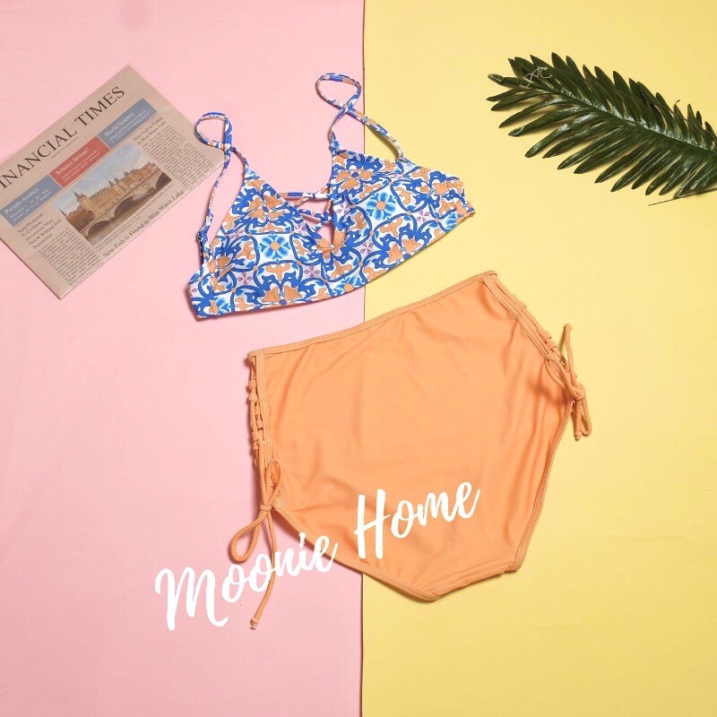 Bikini Nữ 2 Mảnh, Đồ Bơi, Áo Tắm Đi Biển Đẹp Họa Tiết Thổ Cẩm Mã BN-218