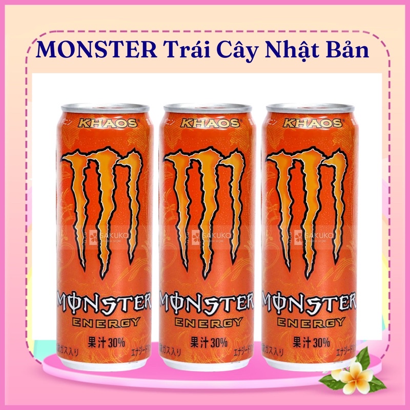 Nước tăng lực vị trái cây MONSTER 355ml - [Hàng Nhật Nội Địa]