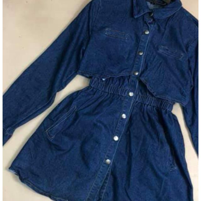 Đầm sơ mi jean