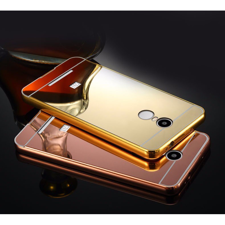 Ốp lưng Xiaomi Redmi Note 3 Pro tráng gương viền kim loại